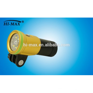 Hi-max patent diving torch xml u2 2400 lumen 140 wide beam led diving flashlight